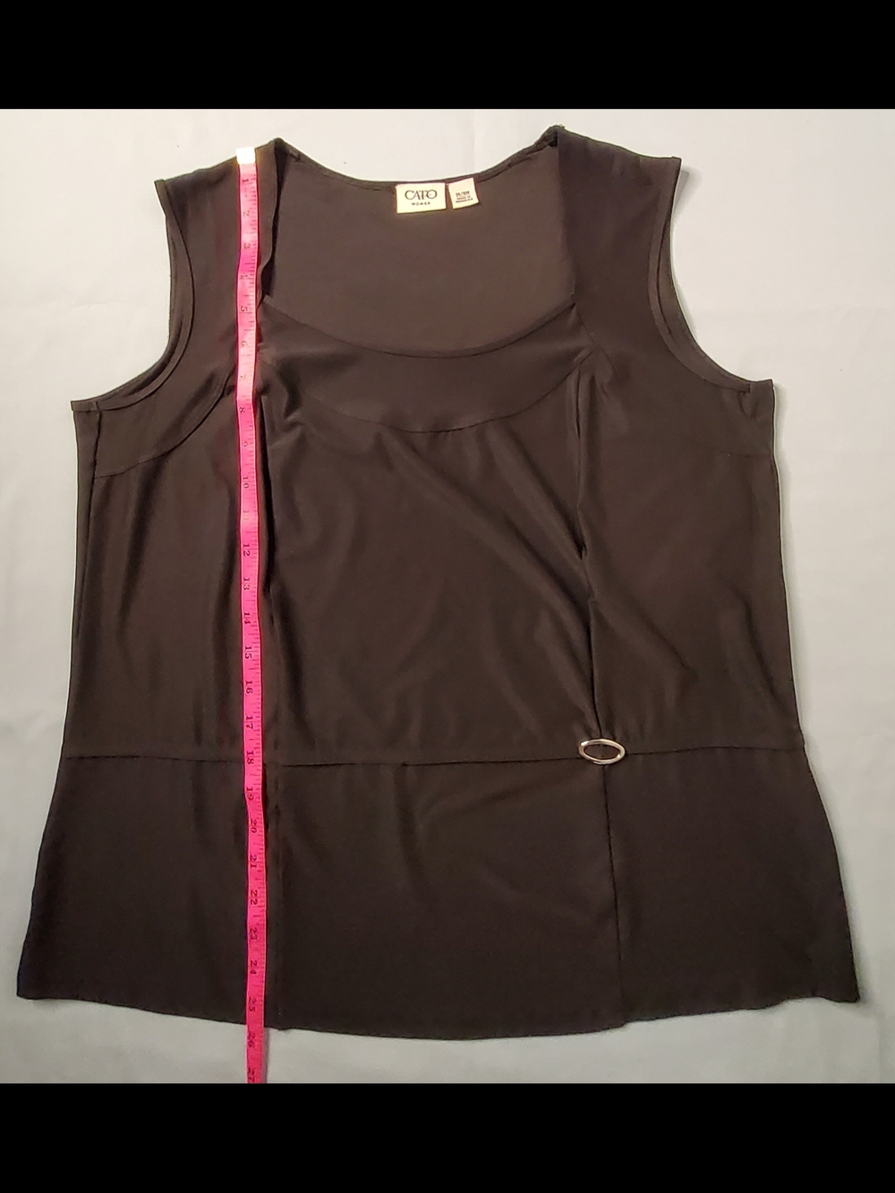 Cato Black Sleeveless Scoop Neck Top - Picture 4 of 5